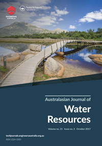 Cover image for Australasian Journal of Water Resources, Volume 21, Issue 2, 2017