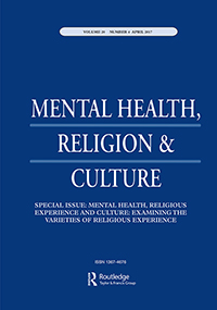 Cover image for Mental Health, Religion & Culture, Volume 20, Issue 4, 2017