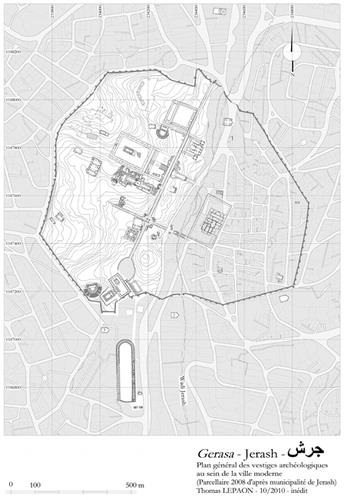 Figure 2. Plan of Gerasa (after Lepaon).