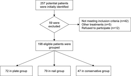 Figure 1 Flow chart of included patients in the study.