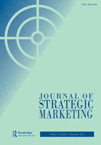 Cover image for Journal of Strategic Marketing, Volume 23, Issue 7, 2015