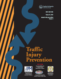 Cover image for Traffic Injury Prevention, Volume 22, Issue 1, 2021