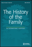 Cover image for The History of the Family, Volume 20, Issue 1, 2015