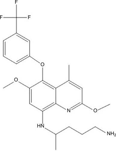 Figure 1 Chemical structure of tafenoquine.