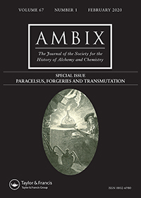 Cover image for Ambix, Volume 67, Issue 1, 2020