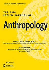 Cover image for The Asia Pacific Journal of Anthropology, Volume 20, Issue 5, 2019