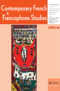 Cover image for Contemporary French and Francophone Studies, Volume 20, Issue 1, 2016