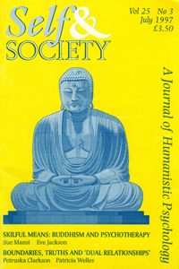 Cover image for Self & Society, Volume 25, Issue 3, 1997
