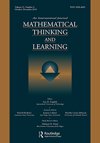Cover image for Mathematical Thinking and Learning, Volume 21, Issue 4, 2019