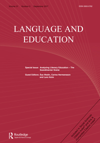 Cover image for Language and Education, Volume 31, Issue 5, 2017