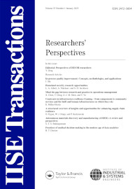 Cover image for IISE Transactions, Volume 55, Issue 1, 2023