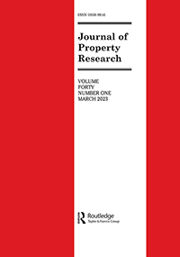 Cover image for Journal of Property Research, Volume 40, Issue 1, 2023