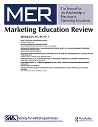 Cover image for Marketing Education Review, Volume 34, Issue 1, 2024