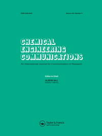 Cover image for Chemical Engineering Communications, Volume 203, Issue 9, 2016