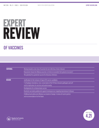 Cover image for Expert Review of Vaccines, Volume 15, Issue 5, 2016