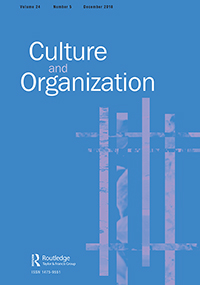 Cover image for Culture and Organization, Volume 24, Issue 5, 2018