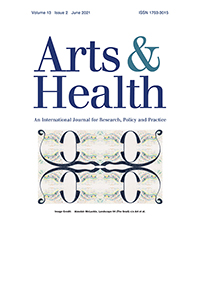 Cover image for Arts & Health, Volume 13, Issue 2, 2021