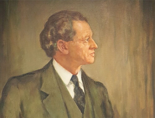 Figure 1. Ludwig Loewy: Copy of a portrait of Ludwig Loewy painted by the Jewish artist Max Westfeld. The artist was based in Düsseldorf until he got out to London in 1939 and then went on to Nashville, USA, where he was known as Max Westfield. (copyright unknown; original painting in Whitaker Laboratory, Lehigh University, dated 1943).