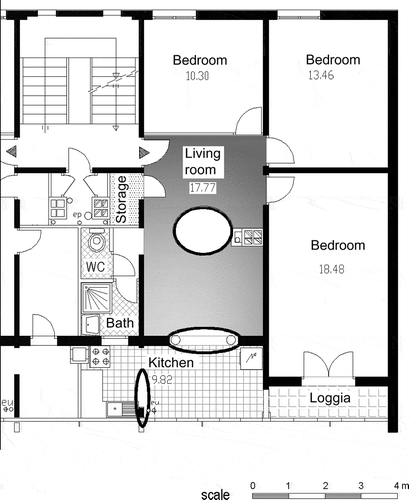 Figure 6. 20 Août 55; transformed floor plan.