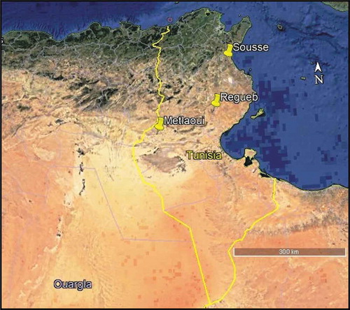 Figure 1. Localization of the sampling sites.