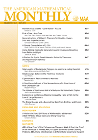 Cover image for The American Mathematical Monthly, Volume 122, Issue 5, 2015