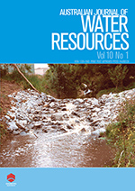 Cover image for Australasian Journal of Water Resources, Volume 10, Issue 1, 2006