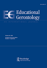 Cover image for Educational Gerontology, Volume 48, Issue 9, 2022