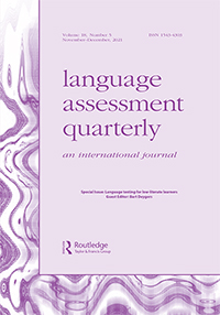 Cover image for Language Assessment Quarterly, Volume 18, Issue 5, 2021