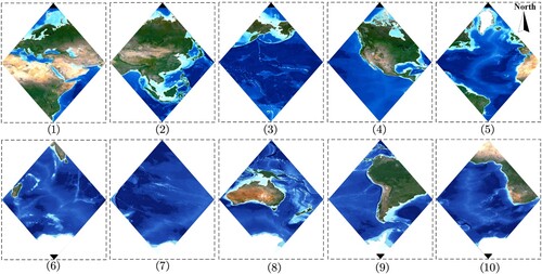 Figure 14. GeoTIFF image corresponding to global hexagonal pixel RS data.