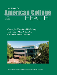 Cover image for Journal of American College Health, Volume 66, Issue 5, 2018