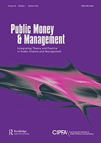 Cover image for Public Money & Management, Volume 39, Issue 7, 2019