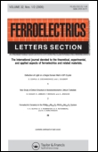 Cover image for Ferroelectrics Letters Section, Volume 39, Issue 1-3, 2012