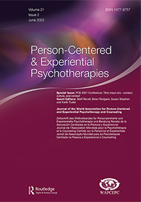 Cover image for Person-Centered & Experiential Psychotherapies, Volume 21, Issue 2, 2022