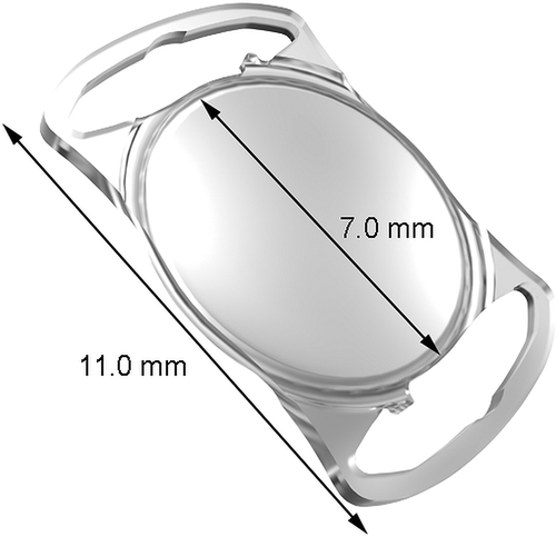 Figure 1. Design of the Aspira-aXA intracoular lens