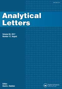Cover image for Analytical Letters, Volume 50, Issue 12, 2017