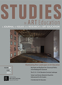 Cover image for Studies in Art Education, Volume 62, Issue 1, 2021