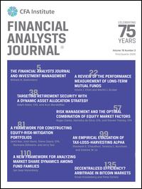 Cover image for Financial Analysts Journal, Volume 75, Issue 3, 2019