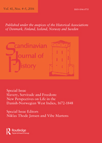 Cover image for Scandinavian Journal of History, Volume 41, Issue 4-5, 2016