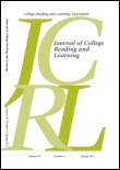 Cover image for Journal of College Reading and Learning, Volume 34, Issue 1, 2003