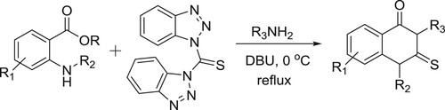 Scheme 66. Synthesis of 2-thioxo-2,3-dihydroquinazoline-4(1H)-ones.