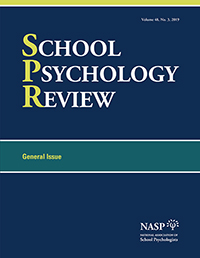 Cover image for School Psychology Review, Volume 48, Issue 3, 2019