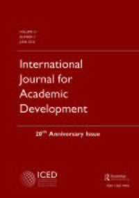 Cover image for International Journal for Academic Development, Volume 21, Issue 2, 2016
