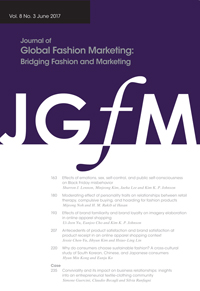 Cover image for Journal of Global Fashion Marketing, Volume 8, Issue 3, 2017