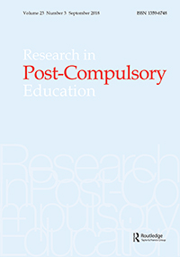 Cover image for Research in Post-Compulsory Education, Volume 23, Issue 3, 2018