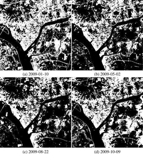 Figure 4. Impervious surfaces estimation (bright: IS; dark: Non-IS)-SVM.