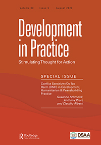 Cover image for Development in Practice, Volume 33, Issue 5, 2023