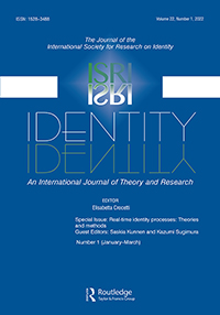 Cover image for Identity, Volume 22, Issue 1, 2022