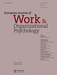 Cover image for European Journal of Work and Organizational Psychology, Volume 28, Issue 3, 2019