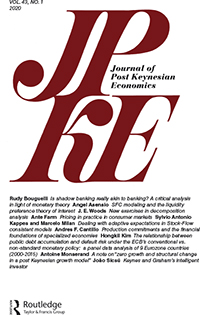 Cover image for Journal of Post Keynesian Economics, Volume 43, Issue 1, 2020