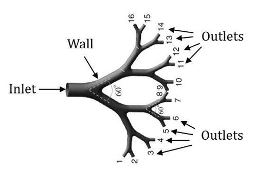 Figure 4. Inlet, outlet and wall boundaries. Boundary conditions need to be defined in a CFD model to perform physically realistic simulations (Amili et al., Citation2019).